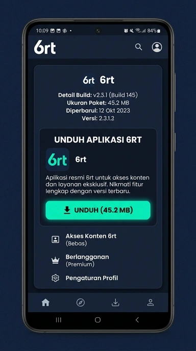 Tampilan halaman APK 6rt