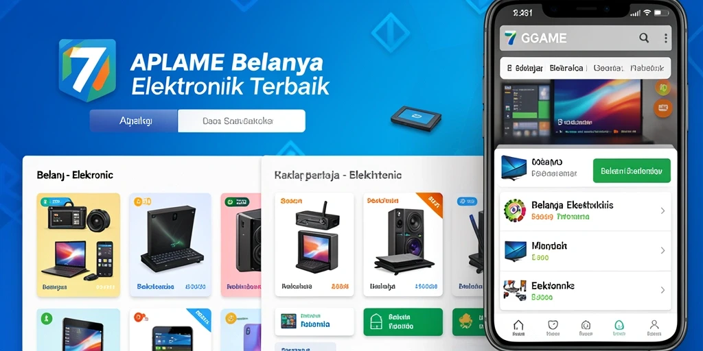 Antarmuka 7GAME yang sederhana dan efisien untuk belanja elektronik.