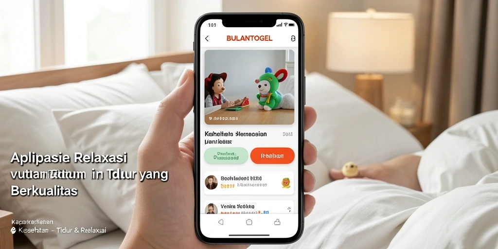Antarmuka pengguna BULANTOGEL yang menenangkan dan sederhana.